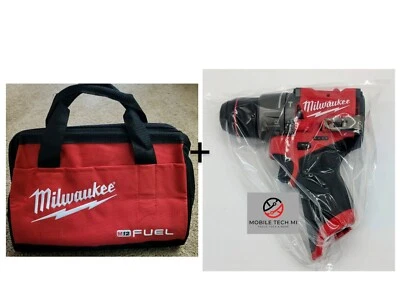 Taladro percutor Milwaukee M12 COMBUSTIBLE 1/2" GEN 3404-20 + bolsa de combustible de 13" Foto 1 de 4