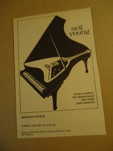 Neil Young 1973 Konzertanzeige Kennedy Center WASHINGTON DC - Bild 1 von 1