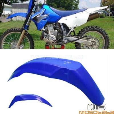 Universal Bike Front Fender For Yamaha TT XT TTR WR YZ 225 230 250 426 450 Blue - Image 1 of 4