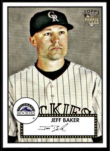 2007 Topps Rookie 1952 Edition 16 Jeff Baker Rockies Baseball Card