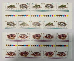 Stamps -Australia Cocos (Keeling) Islands WWF Crabs .5c &.45c stamps 2000(J4332) - Picture 1 of 10