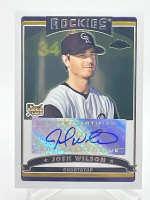 Josh Wilson 2006 Topps Chrome #351 Autograph RC Auto - Image 1 of 2
