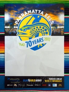 Framed 2017 PARRAMATTA EELS NRL Poster - 45cm x 32cm x 3cm - Picture 1 of 3