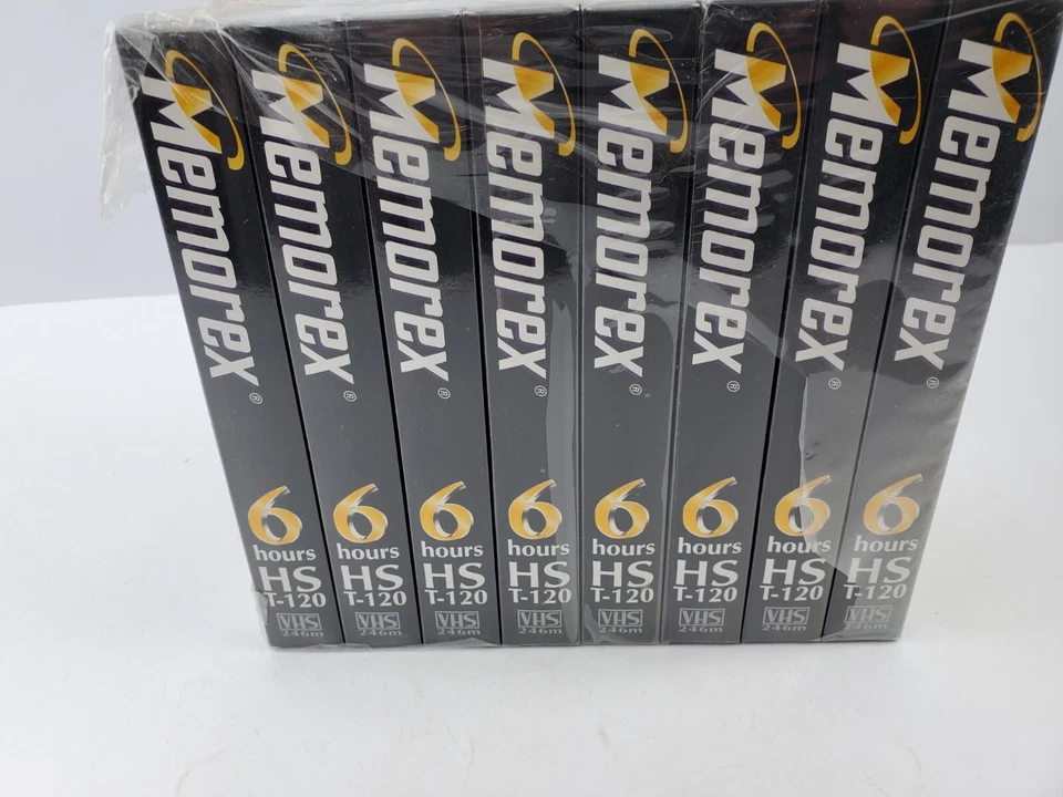 Blank VHS Video Tape Memorex High Standard T-120 6 Hours NOS