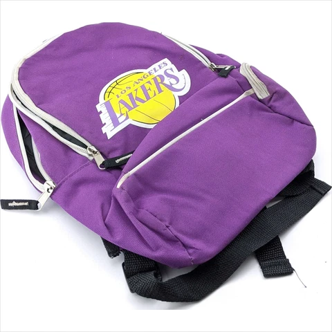 Los Angeles Lakers Kids Backpack Day Bag School Bag Purple Small Cover