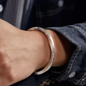 Men's Sterling Silver Viking Battle Bracelet - Picture 1 of 5