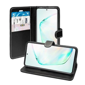 Para Samsung Galaxy Note 10 Lite billetera abatible cuero PU con soporte para tarjetas - Imagen 1 de 15