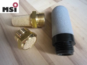 Luft Schalldämpfer Druckluft Sinterbronze Messing Kunststoff M5-1"  1/2  1/4 3/8 - Bild 1 von 15