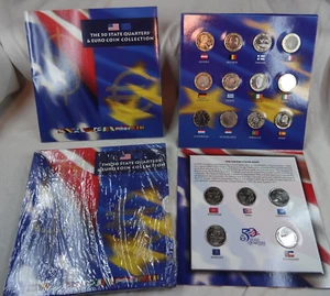 2002 State Quarter & Euro Coin Collection US Mint OGP Box & COA Uncirculated - Picture 1 of 7