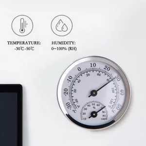 Home Wall Mechanical Thermometer Hygrometer Dial Temperature Humidity Meter - Picture 1 of 9