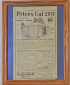 Montgomery Wards - ad for Ward's Climax Garage - September 1921 - Picture 1 of 4