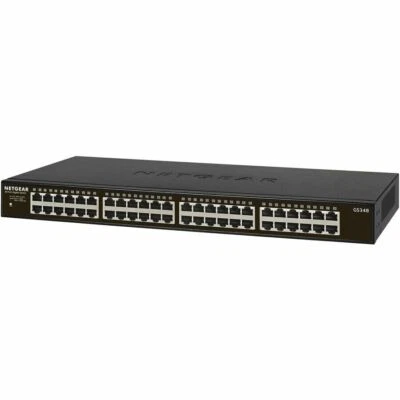 Netgear GS348-100NAS 48-Port Gigabit Unmanaged Switch Desk RackMountable - Image 1 of 4