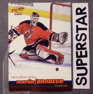 MARTIN BRODEUR  1999-00 Pacific Red Foil #235 New Jersey Devils HOF