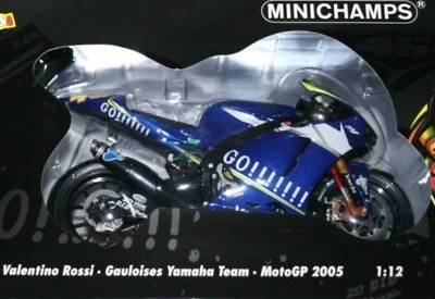 WOW EXTREMELY RARE Yamaha YZR-M1 Rossi Winner Le Mans 2005 & WC 1:12 Minichamps - Image 1 of 2