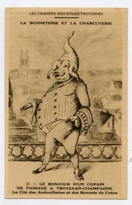 WERBUNG, Die großen troyanischen Industries. SCHWEIN. PIG. ANDOUILLETTES  - Bild 1 von 2