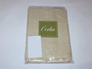 2 fundas L'Erba Serene seda marfil euro nuevas en paquete $270 - Imagen 1 de 3