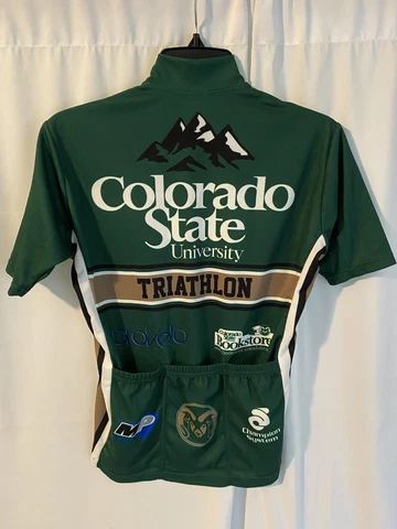 Colorado State University Triathlon Cycling Jersey Womens Small Cover