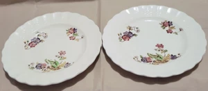 Set of 2 Vintage Spode Copeland Wicker Lane 6.5" Bread and Butter Plates - Picture 1 of 8