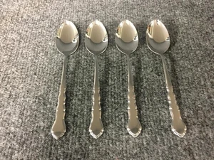 4 International Silver Lyon Americana Stainless Flatware 6 1/8" Teaspoons - Picture 1 of 1