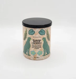 Bath & Body Works Waikiki Beach Coconut Single Wick Scented Candle 8 oz New - Picture 1 of 3
