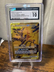 CGC 10 Pikachu & Zekrom GX Premium Coll. Full Art Promo SM248 Pokemon TCG - Bild 1 von 4