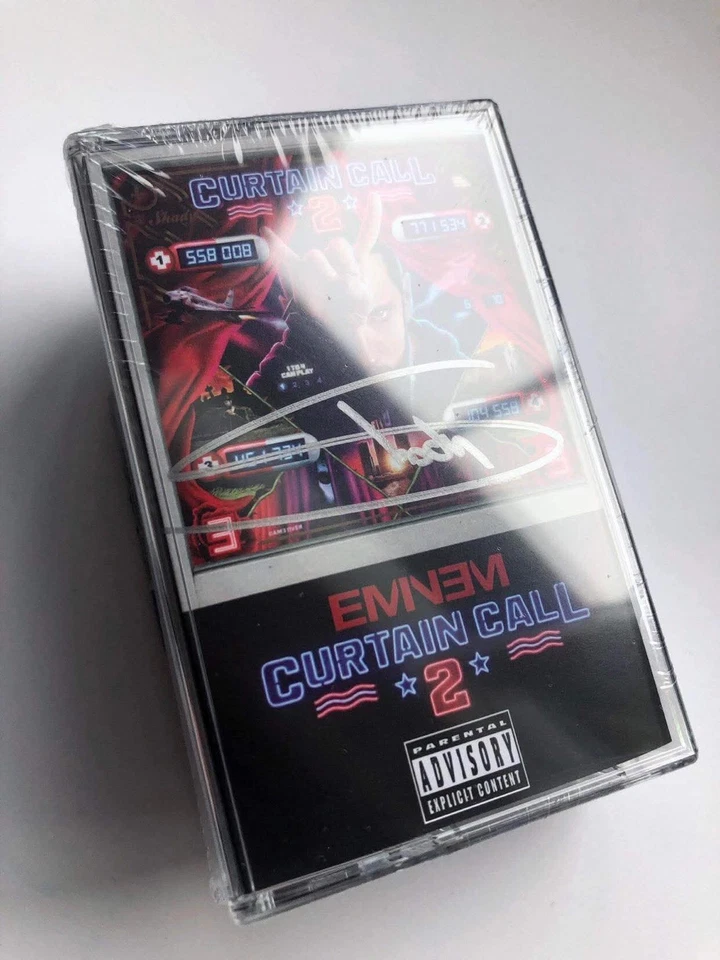 Eminem - Curtain Call 2 Autographed Tape - Image 1 of 1