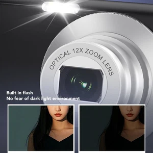 Black 4K Digital Camera 64MP HD 3 Inch Screen 10X Optical Zoom 2X Digital Z AU - Picture 1 of 12