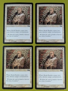 Monk Realist x4 Urza's Saga 4x Playset Magic the Gathering MTG - Picture 1 of 1