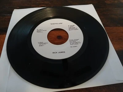 Rick James 45 rpm promo record "Ghetto Life" VG ++ - Image 1 of 2