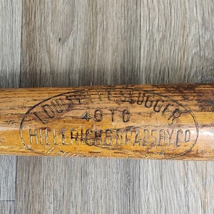 Antique 1920's TY COBB Louisville Slugger Model 40TC DECAL Baseball Bat Rare - Picture 1 of 17