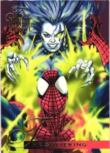 95 Flair Marvel Annual The Shrieking Card #57 Fleer Spider-Man - Picture 1 of 2
