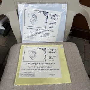 Vintage Coiffure Magic Satin Pillow Cover Luxury Hair Care New Old Stock NOS - Picture 1 of 10