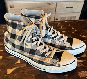 Top alto Converse Chuck Taylor All Star 102951F a cuadros para hombre 10,5 para mujer 12,5 - Imagen 1 de 10