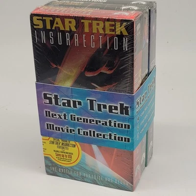 New Sealed Star Trek Next Generation Movie Collection 3x Pack VHS VCR Tape Set - Image 1 of 4