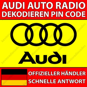 ✅AUDI RADIO DEKODIEREN PIN CODE CHORUS CONCERT SYMPHONY RNS-E NAVIGATION PLUS✅ - Bild 1 von 4