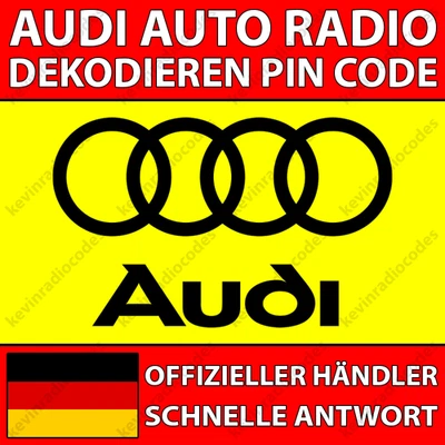 ✅AUDI RADIO DEKODIEREN PIN CODE CHORUS CONCERT SYMPHONY RNS-E NAVIGATION PLUS✅ - Bild 1 von 4