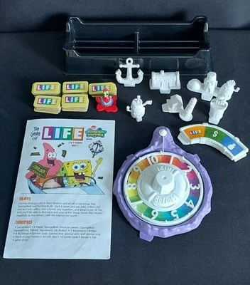 The Game Of Life Spongebob Squarepants   Lot of 12  Replacement Pieces ONLY 2005 - Image 1 of 4