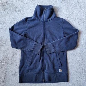 Carhartt Full Zip Sweatshirt Damen Medium Blue Clarksburg Front Zip Tunika - Bild 1 von 13
