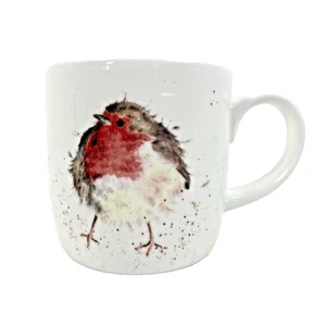 Royal Worcester Wrendale Robin Mug Garden Friend By Hannah Dale Fine Bone China - Picture 1 of 16