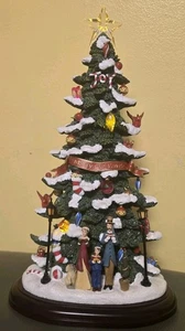 Árbol de cerámica Pacific Rim Navidad 14" con luz/excelente - Imagen 1 de 10