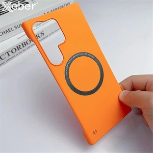 Rahmenlose Magnet Magsafe Hülle für Samsung S25 S24 S23 S22 S21 Ultra Slim Cover - Bild 1 von 17