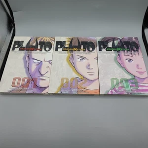 Pluto Manga book comic Volumes 1 2 3 Brand New Viz Signature lot English - Picture 1 of 8