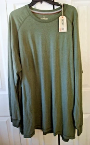 Big Mens Crew Shirt Green Outdoor Life Size 3X New - Picture 1 of 2