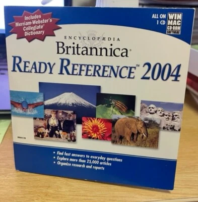 Encyclopedia Britannica Ready Reference 2004 PC CD  - Image 1 of 2
