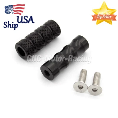 Black Motorcycle M6 6mm Motorcycle Foot Peg Gear Shift Brake Lever Toe Peg Pedal Foto 1 de 4