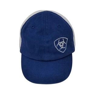 Ariat Stretch Strapback Hat Blue OSFA Adjustable Embroidered Breathable Panel - Picture 1 of 10