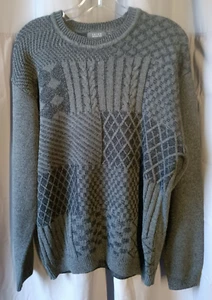Crazy Horse Sweater Knit Gray Men's Large - Picture 1 of 10