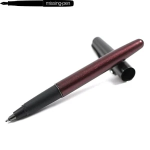 Parker Frontier Rollerball Pen T13 Metallic Burgundy Red Black - Picture 1 of 6