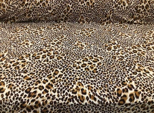Double Brushed DTY Spandex Stretch Apparel Fabric Golden Brown Cheetah L214 - Picture 1 of 1