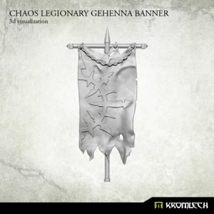 Kromlech Chaos Legionary Gehenna Banner New - Picture 1 of 4